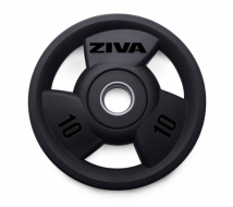 Диск обрезиненный ZIVA ZSL-DCRB-2364-BK 10 кг