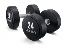 Гантели уретановые ZIVA ZVO-DBPU-1642-GY 12 кг (пара)